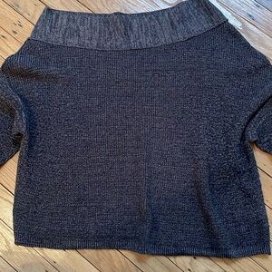 Free People Alana‎ Off The Shoulder Pullover Sweater Womens Linen Blend Size Sm